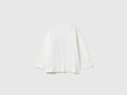 Benetton_Creamy White_T-Shirt with Shark Print and Applique_3I1XG10KQ_074_02