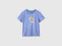 Benetton Air Force Blue Boys T-Shirt with Logo SKU: 3I1XG10LK_05N Image 01