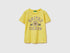 Benetton Yellow Boys T-Shirt with Logo SKU: 3I1XG10LK_1C7 Image 01