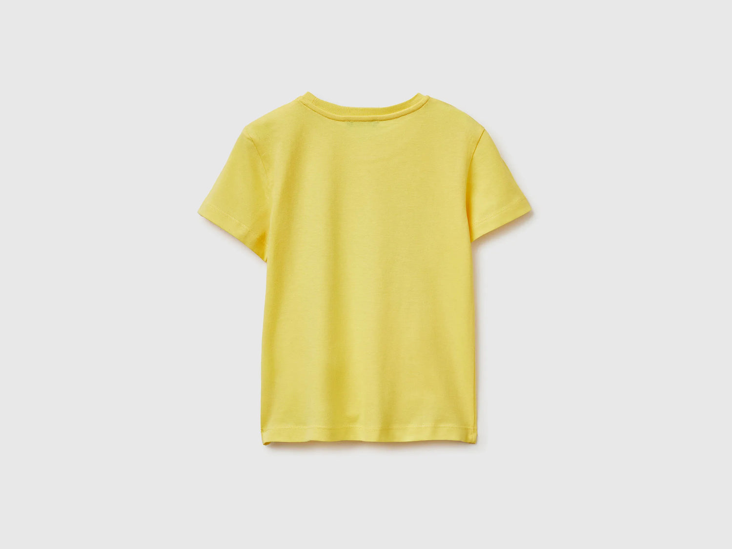 Benetton Yellow Boys T-Shirt with Logo SKU: 3I1XG10LK_1C7 Image 02