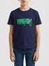 Benetton Dark Blue Boys T-Shirt with Logo SKU: 3I1XG10LK_252 Image 00