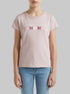 Benetton Pink Girls T-Shirt with Glitter Print SKU: 3I1XG10LU_0C3 Image 00