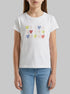 Benetton White Girls T-Shirt with Glitter Print SKU: 3I1XG10LU_101 Image 00