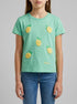 Benetton Aqua Girls T-Shirt with Print and Embroidery SKU: 3I1XG10M7_13D Image 00