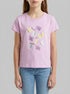 Benetton Lilac Girls T-Shirt with Print and Glitter SKU: 3I1XG10M8_00L Image 00
