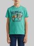 Benetton Aqua Boys T-Shirt with Print and Application SKU: 3I1XG10MF_08N Image 00