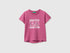 Benetton Multi-Color Girls T-Shirt with Print and Embroidery SKU: 3I1XG10N1_01T Image 01