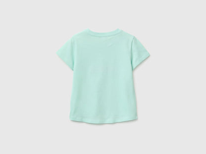 Benetton Multi-Color Girls T-Shirt with Print and Embroidery SKU: 3I1XG10N1_0E6 Image 02