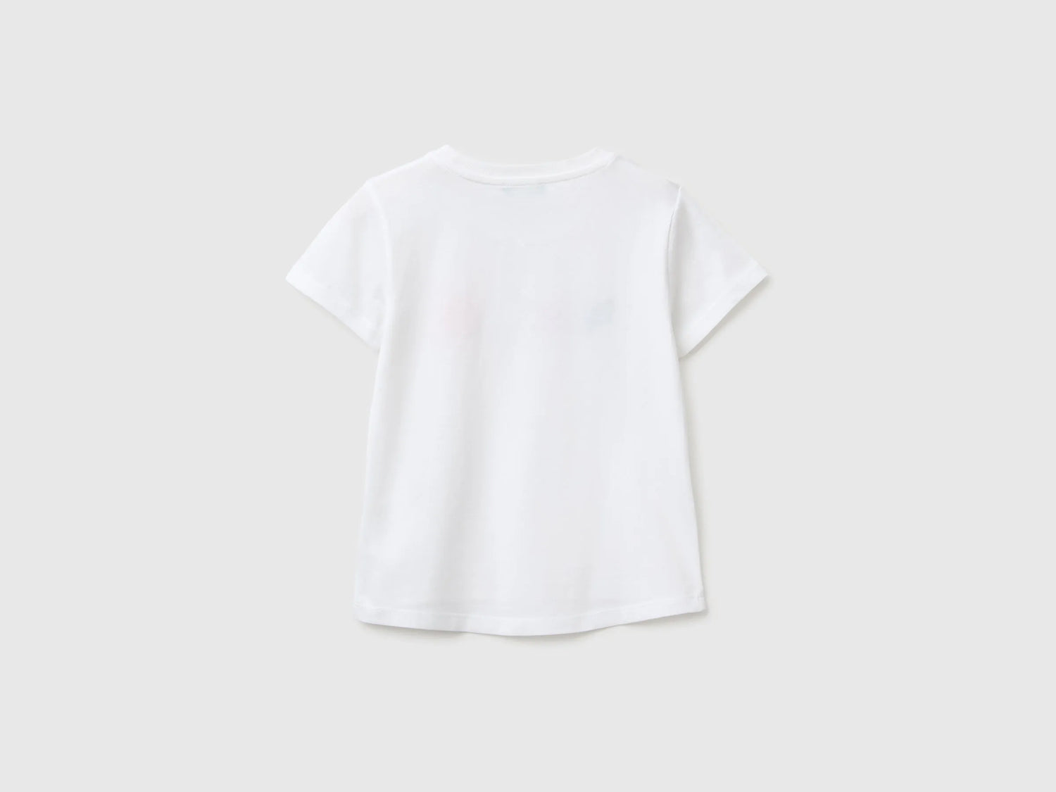 Benetton Multi-Color Girls T-Shirt with Print and Embroidery SKU: 3I1XG10N1_101 Image 02