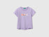 Benetton Multi-Color Girls T-Shirt with Print and Embroidery SKU: 3I1XG10N1_2P5 Image 01