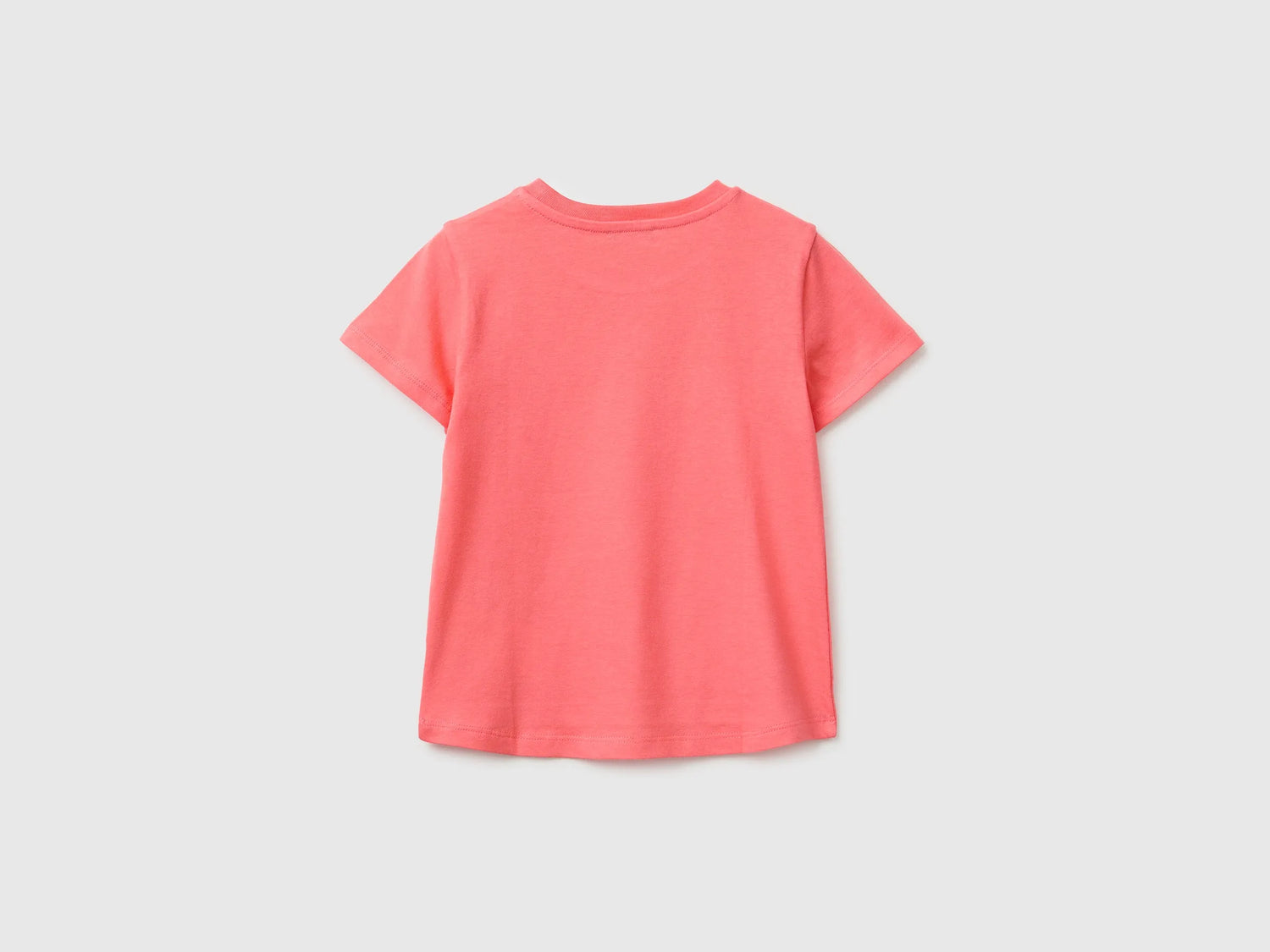 Benetton Multi-Color Girls T-Shirt with Print and Embroidery SKU: 3I1XG10N1_35Q Image 02