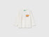 Benetton Creamy White Boys T-Shirt with Puffy Print ©Peanuts SKU: 3I1XG10NF_074 Image 01