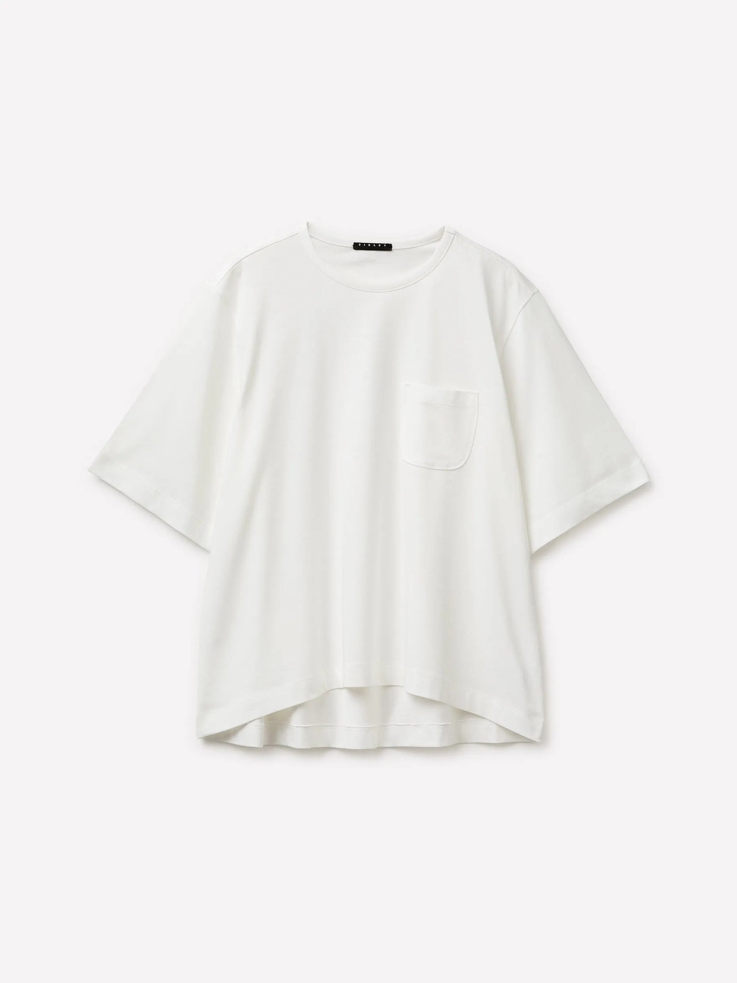 Sisley White Women Flared T-Shirt in Pure Cotton SKU: 3I1XL108S_074 Image 01