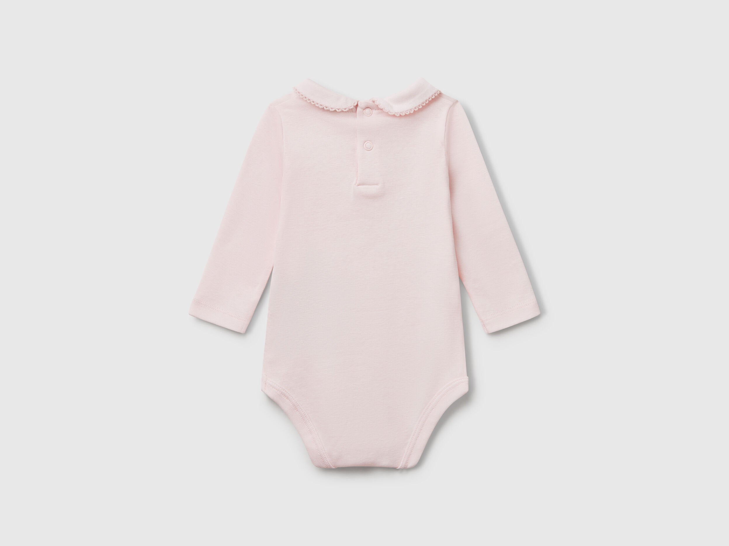 Beneton_Bodysuit with Collar in Cotton_3I9WAB00R_00H_02