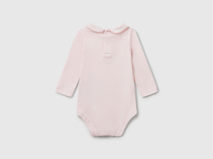 Beneton_Bodysuit with Collar in Cotton_3I9WAB00R_00H_02