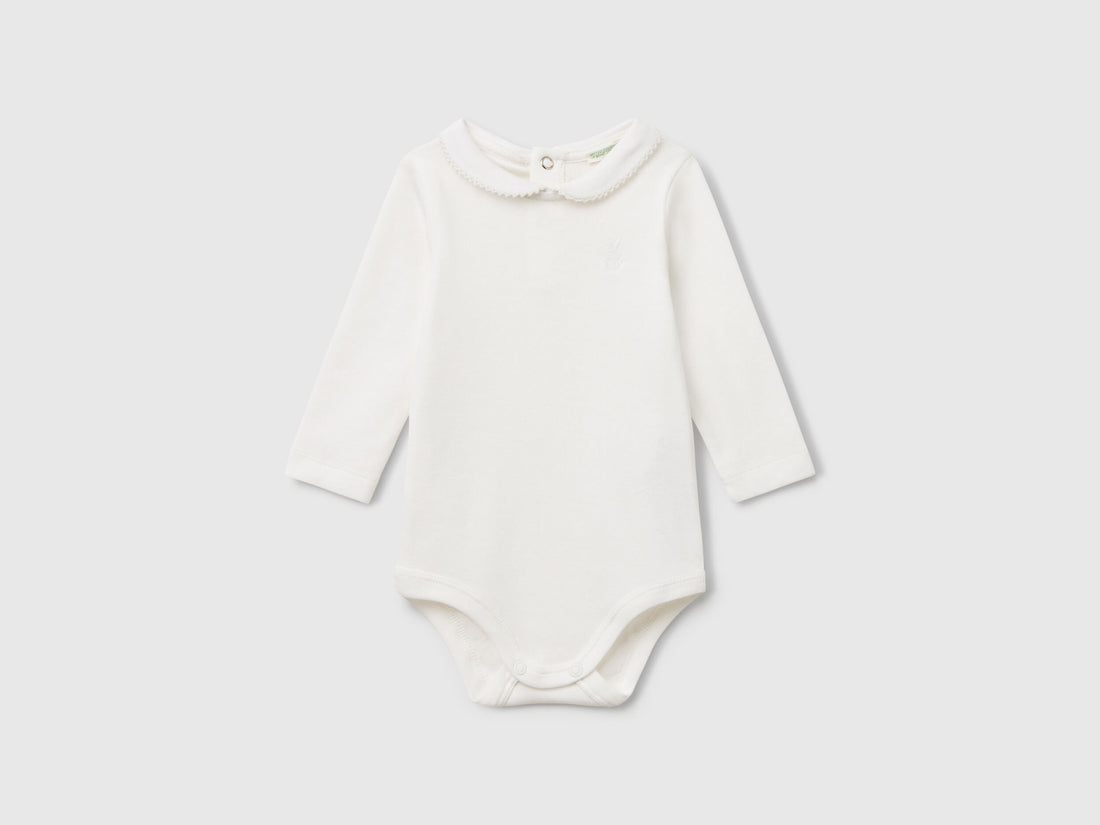 Beneton_Bodysuit with Collar in Cotton_3I9WAB00R_074_01