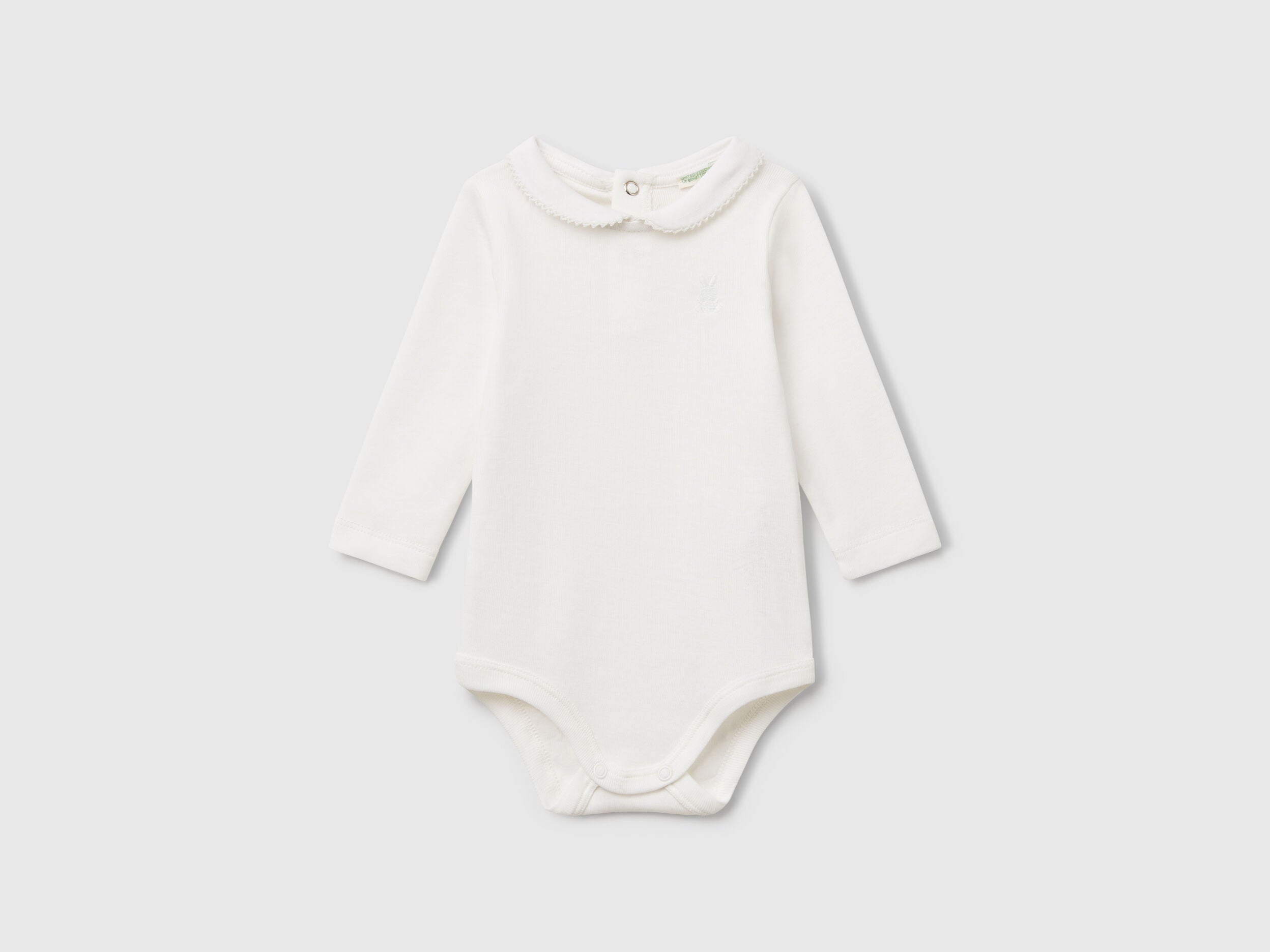 Beneton_Bodysuit with Collar in Cotton_3I9WAB00R_074_01