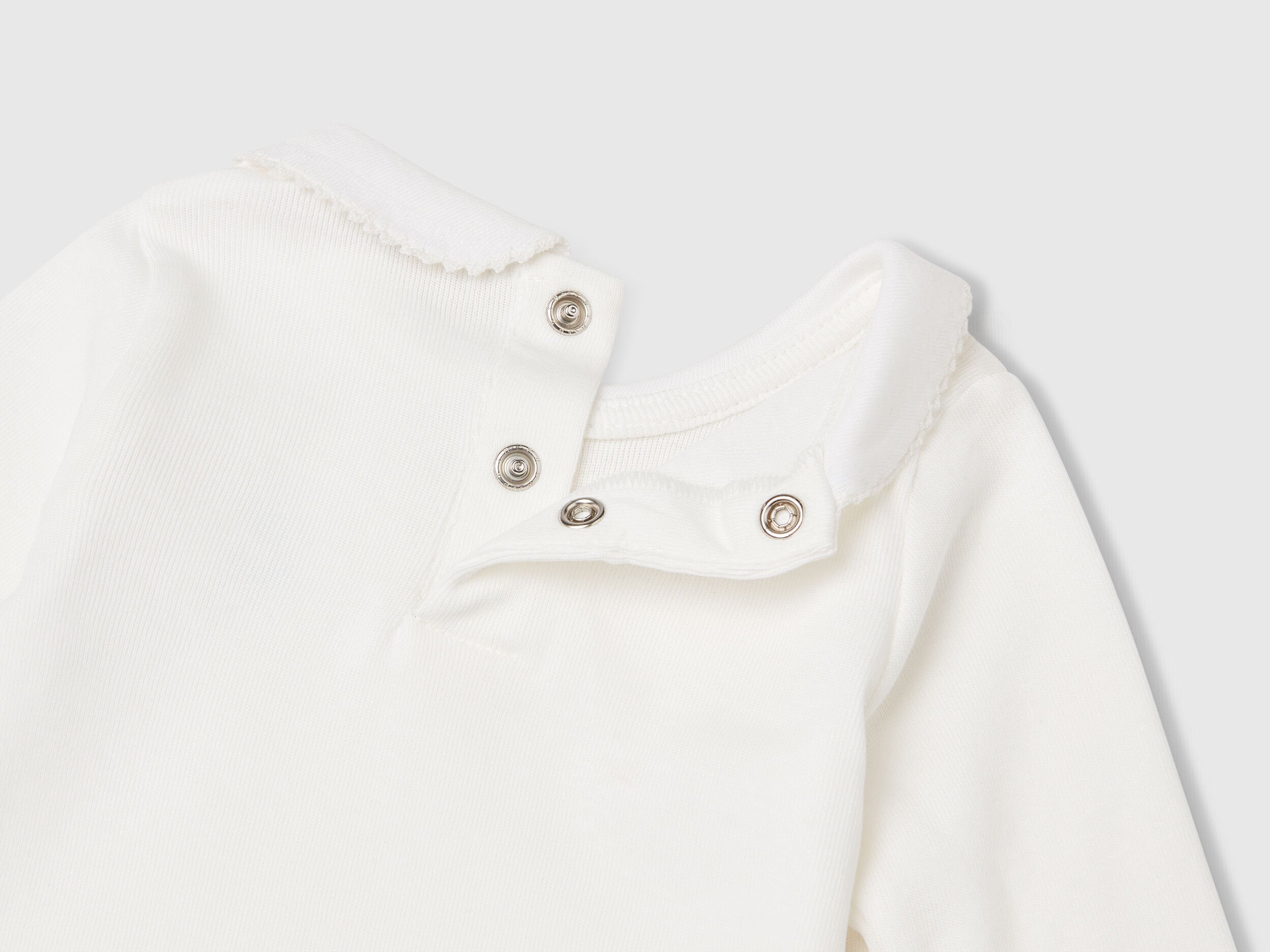 Beneton_Bodysuit with Collar in Cotton_3I9WAB00R_074_03