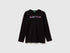 Benetton_Black_Long Sleeve T-Shirt with Glitter Print_3I9WC10JR_100_01