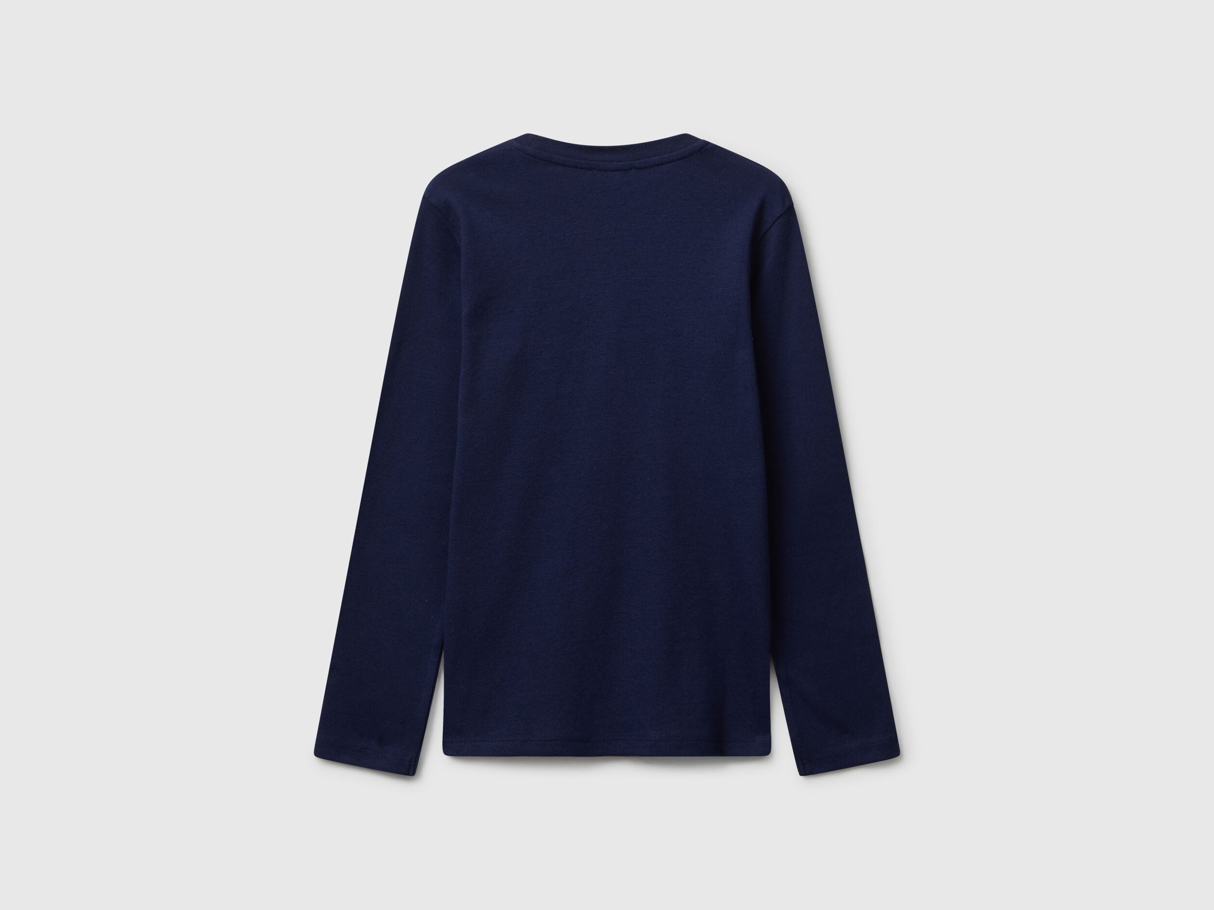 Benetton_Dark Blue_T-Shirt with Glitter Print_3I9WC10Q2_252_02