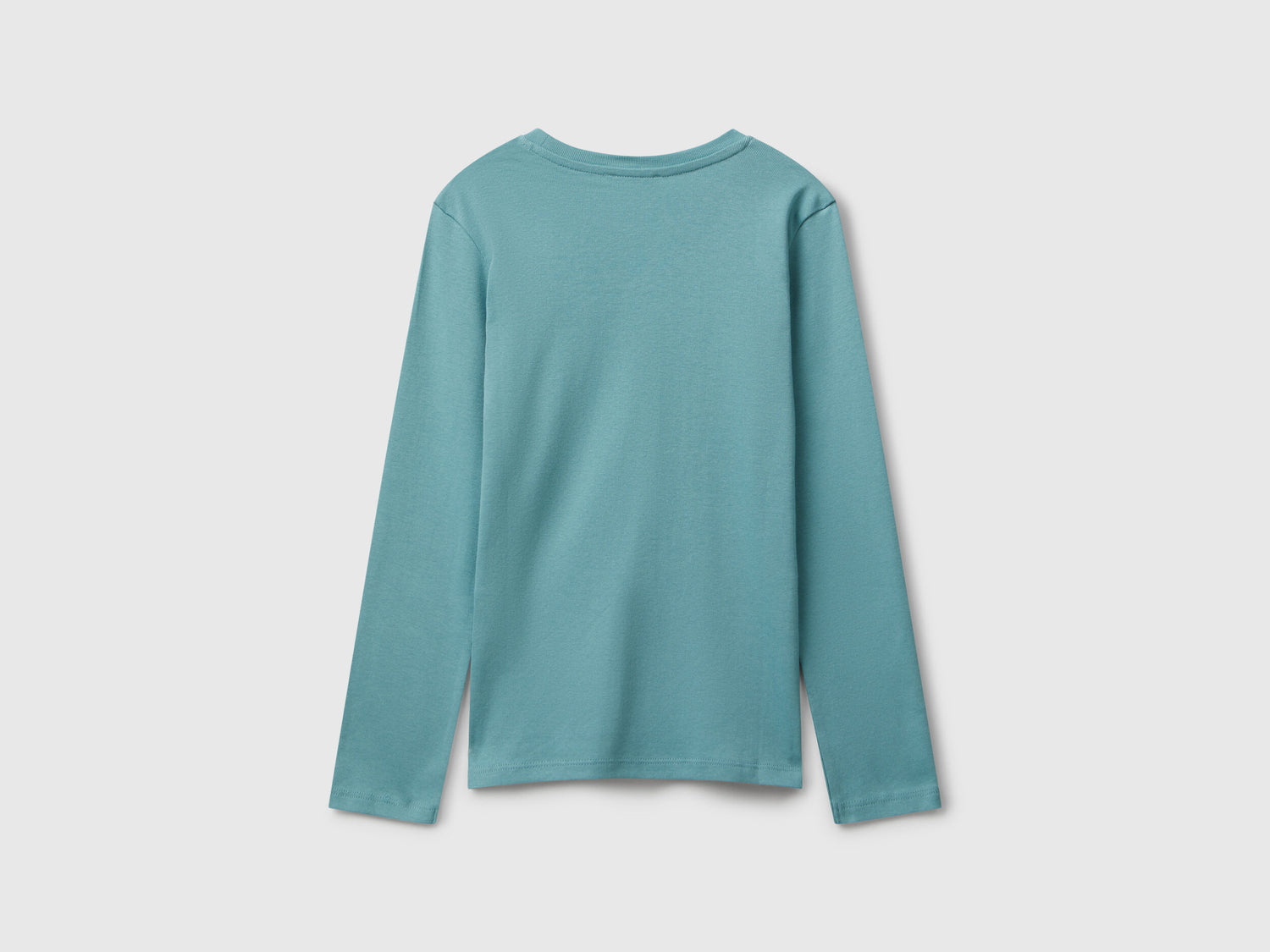 Benetton_Sky Blue_T-Shirt with Glitter Print_3I9WC10Q2_33K_02
