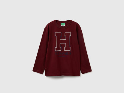 Benetton_Burgundy_Crew Neck Sweatshirt ©Harvard University_3IVWC10PW_129_01