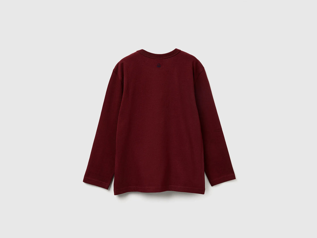 Benetton_Burgundy_Crew Neck Sweatshirt ©Harvard University_3IVWC10PW_129_02