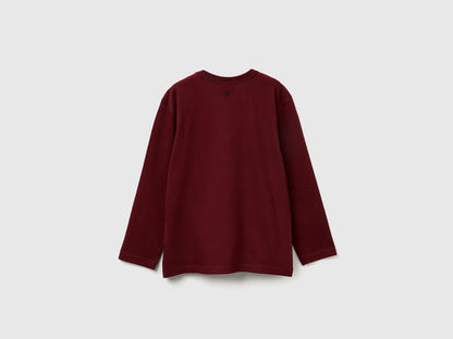 Benetton_Burgundy_Crew Neck Sweatshirt ©Harvard University_3IVWC10PW_129_02