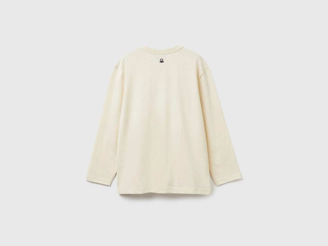 Benetton_Creamy White_Crew Neck Sweatshirt ©Harvard University_3IVWC10PW_3C9_02