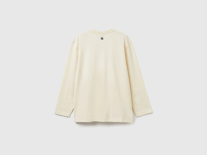 Benetton_Creamy White_Crew Neck Sweatshirt ©Harvard University_3IVWC10PW_3C9_02