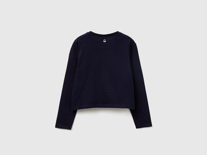 Benetton_Dark Blue_Boxy Fit ©Harvard University T-Shirt_3IVWC10PX_016_02