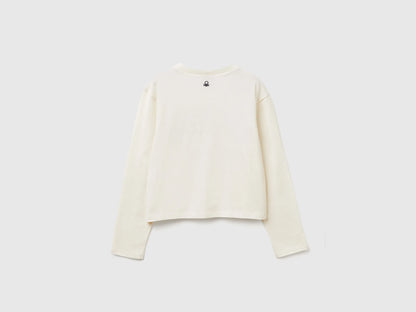 Benetton_Creamy White_Boxy Fit ©Harvard University T-Shirt_3IVWC10PX_0R2_02