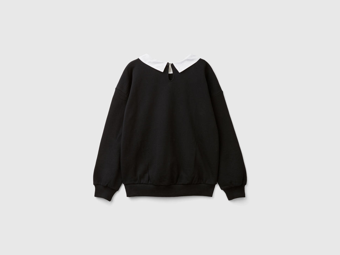 Black Wednesday Addams Collared Sweatshirt_3J68C10MD_100_02