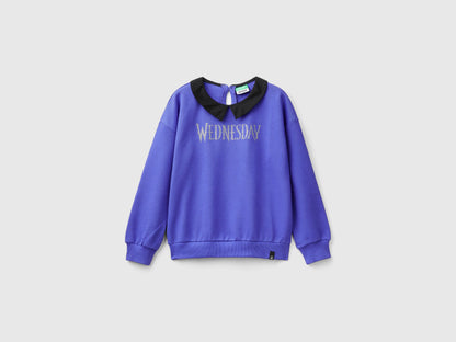 Purple Wednesday Addams Collared Sweatshirt_3J68C10MD_337_01