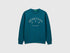 Benetton_Teal_Cotton Sweatshirt with Logo_3J68C10PZ_3C5_01