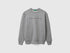 Benetton_Light Gray_Cotton Sweatshirt with Logo_3J68C10PZ_501_01