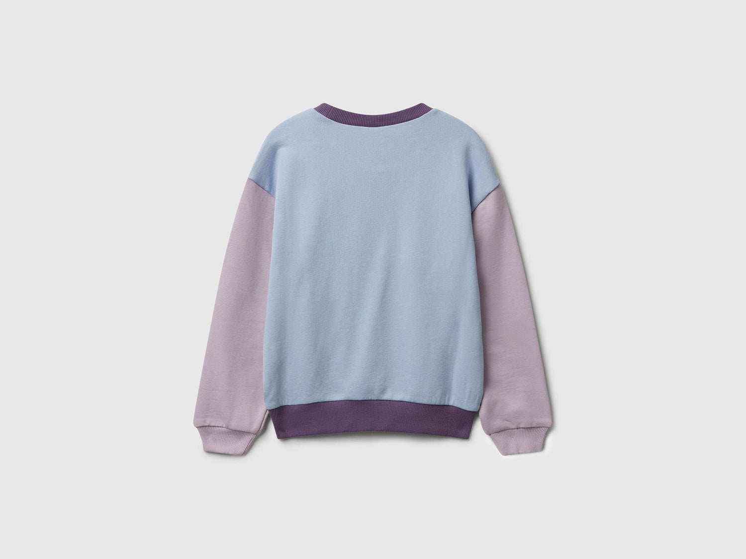 Benetton_Violet_Sweatshirt with Glittery Logo Print_3J68C10Q0_902_02