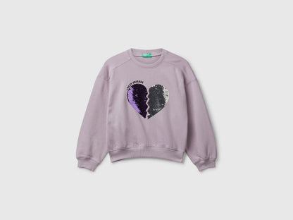 Benetton_Lavender_Sweatshirt with Sequins_3J68C10QI_0W1_01