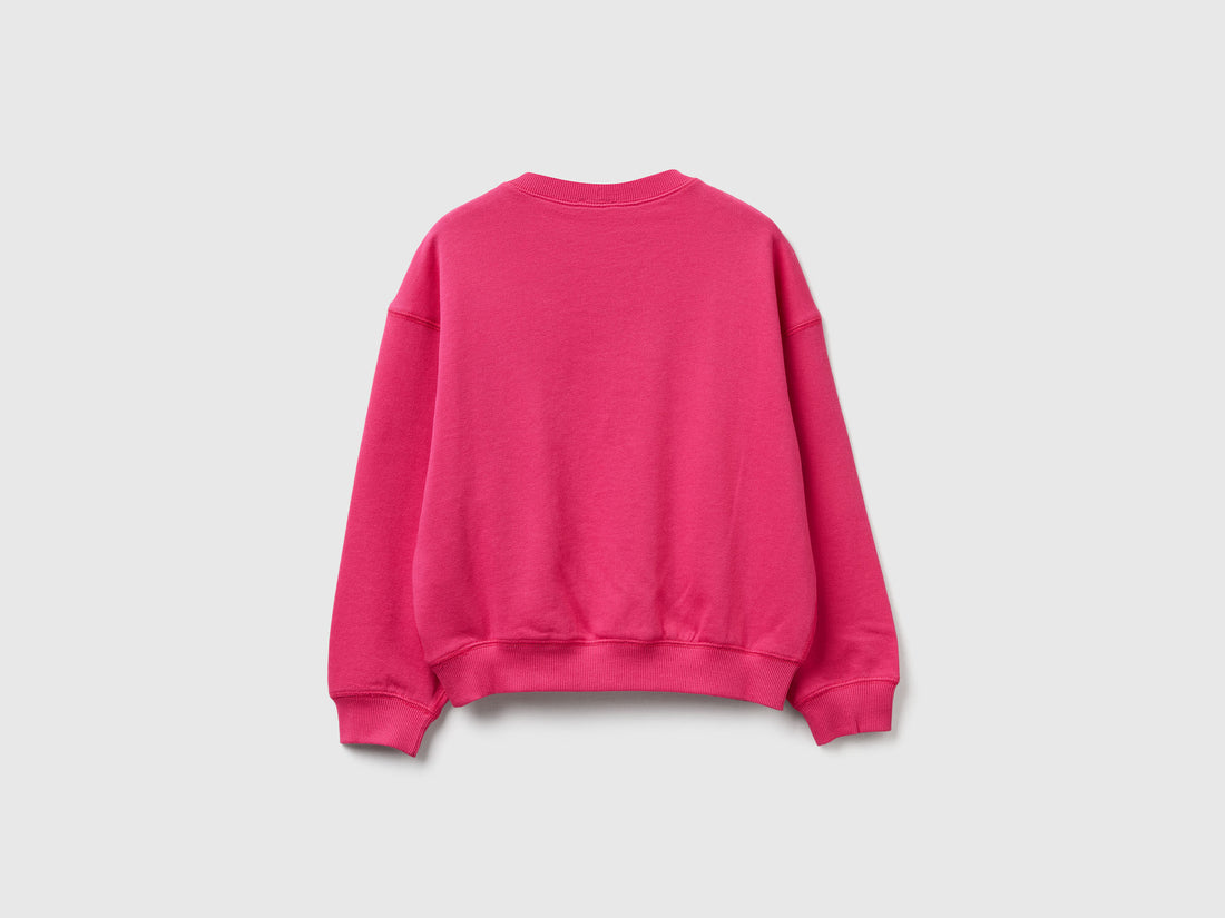 Benetton_Fuchsia_Sweatshirt with Sequins_3J68C10QI_1A2_02