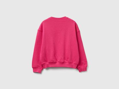 Benetton_Fuchsia_Sweatshirt with Sequins_3J68C10QI_1A2_02