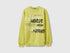 Benetton_Yellow_Sweatshirt with Slogan Print_3J68C10QK_0Y6_01