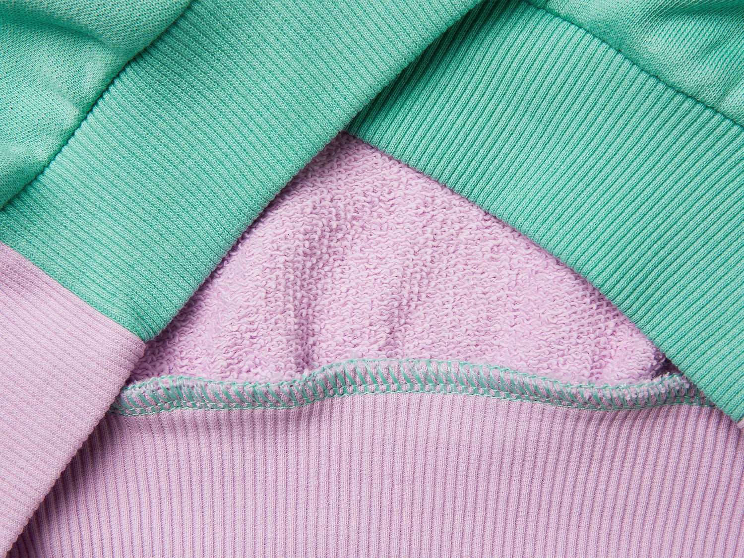 Benetton Aqua Girls Cotton Sweatshirt with Logo SKU: 3J68C10S5_902 Image 03