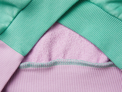 Benetton Aqua Girls Cotton Sweatshirt with Logo SKU: 3J68C10S5_902 Image 03
