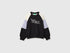 Benetton Black Girls Color Block Sweatshirt with Embroidery SKU: 3J68C10U7_905 Image 01