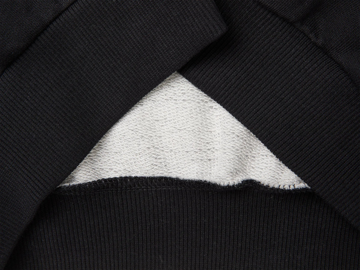 Benetton Black Girls Color Block Sweatshirt with Embroidery SKU: 3J68C10U7_905 Image 03