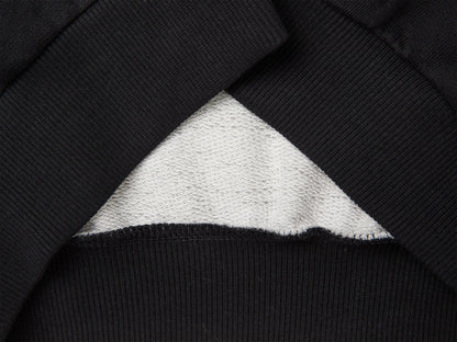 Benetton Black Girls Color Block Sweatshirt with Embroidery SKU: 3J68C10U7_905 Image 03