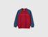 Benetton Burgundy Boys 100% Cotton Closed Sweatshirt SKU: 3J68C10UC_902 Image 01
