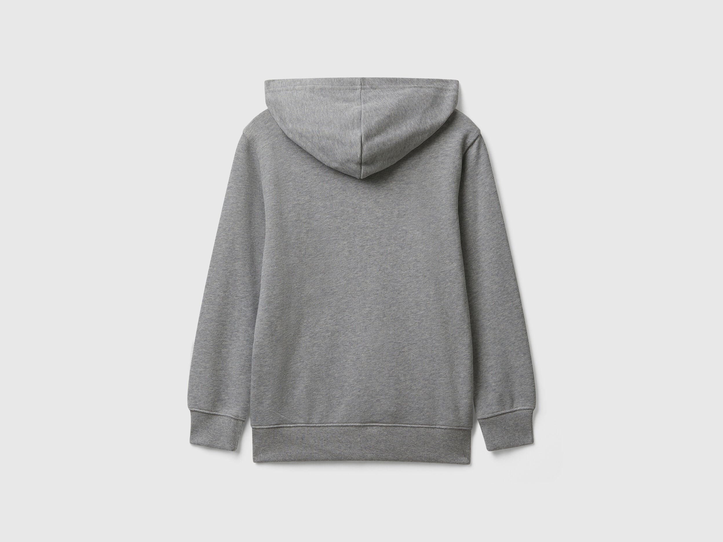 Benetton_Light Gray_Hoodie in Cotton_3J68C204V_501_02