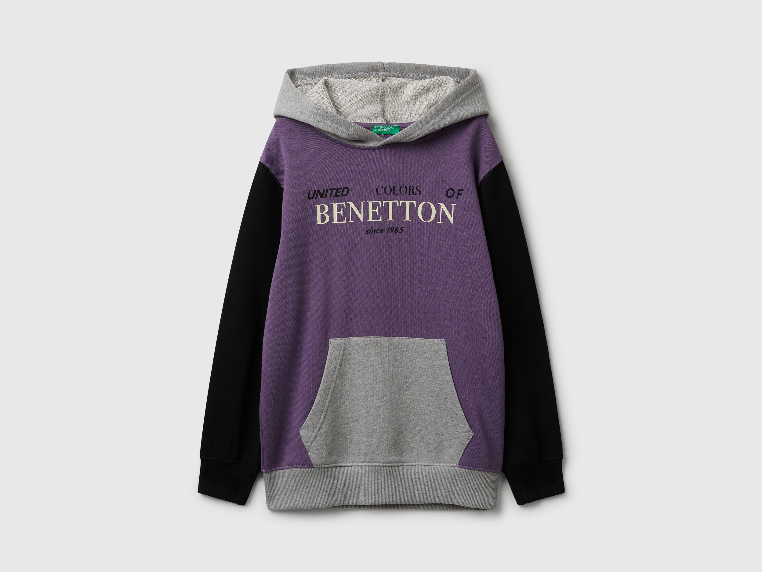 Benetton_Violet_Hoodie in Cotton_3J68C204V_902_01