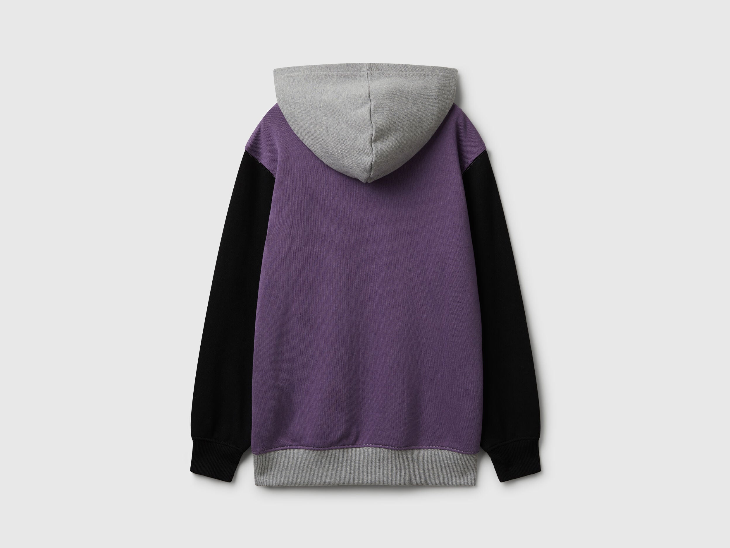 Benetton_Violet_Hoodie in Cotton_3J68C204V_902_02